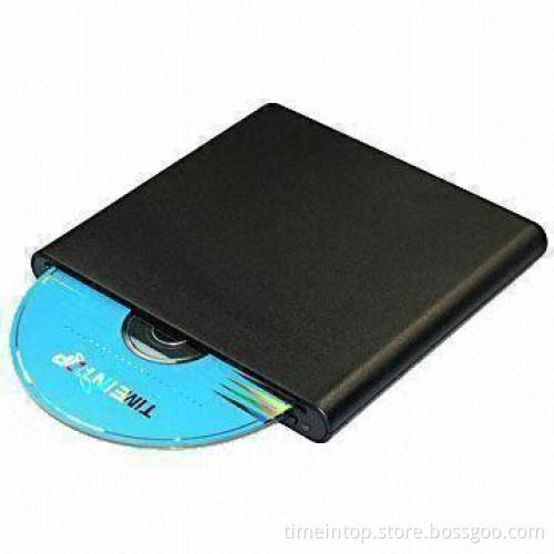 Label Flash External DVD Rewritable Drive with Light and Button, Made of Plastic, Used for Any PC